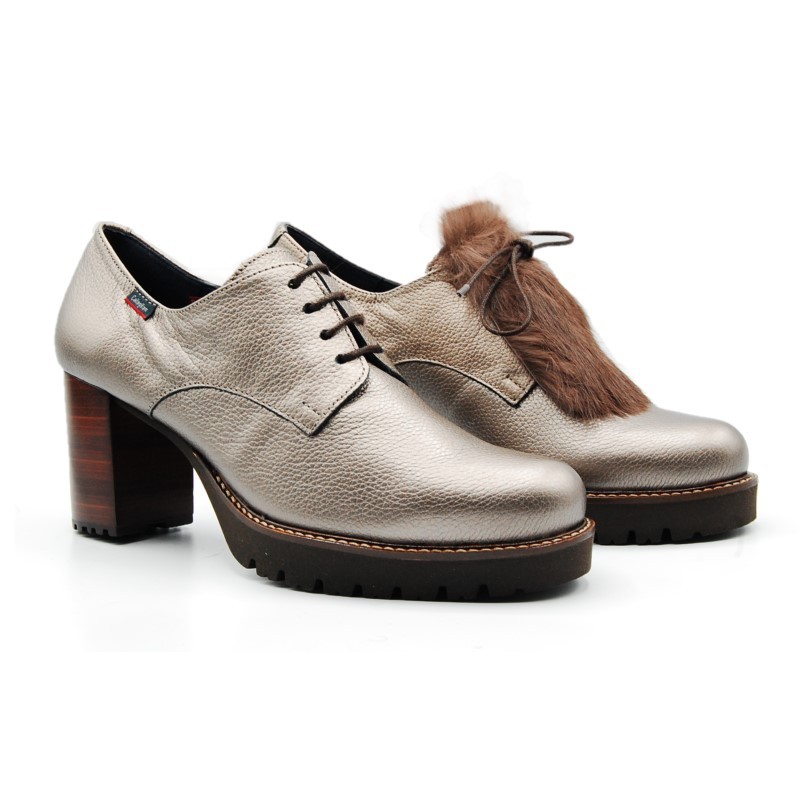 Zapatos cordones tacon 2025 mujer