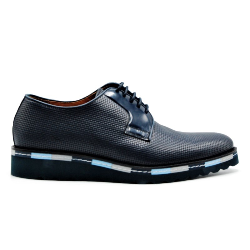 ANGEL Azul. Zapato cordones hombre -Tienda Online